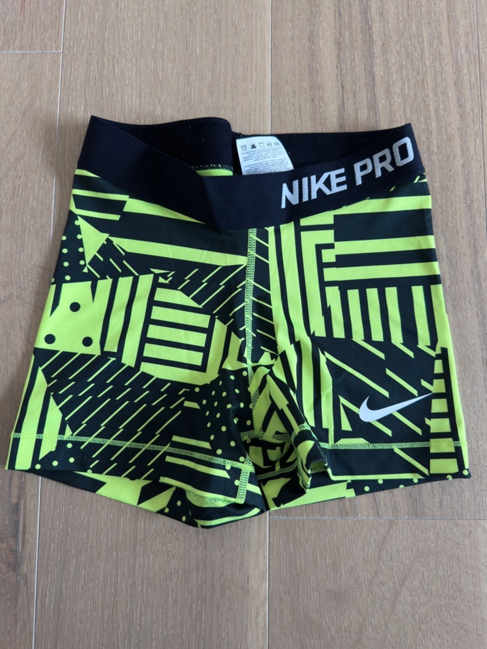 Nike Pro Patterned Athletic Shorts XS Activewear Training Gym